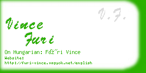 vince furi business card